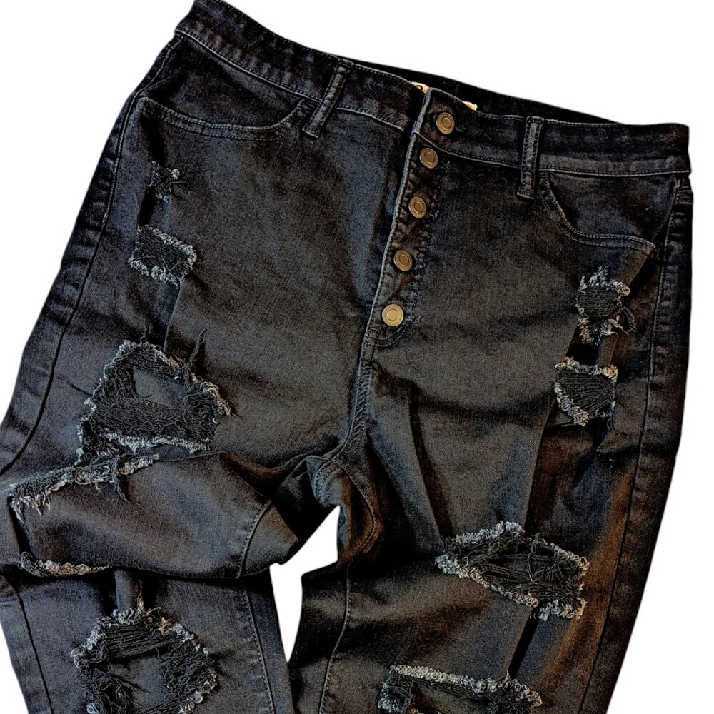 SO Curvy High Rise Destructed Jegging (Juniors 17)